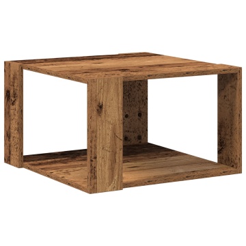 Masa de cafea Lemn vechi 51.5x51.5x30 cm Lemn prelucrat - Img 2