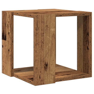 Masă de cafea Lemn vechi Lemn reciclat solid 32 x 32 x 30 cm - Img 2