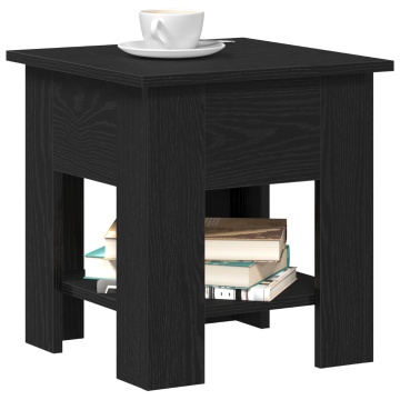 Masă de cafea Negru Stejar 40x40x42 cm Lemn prelucrat - Img 3