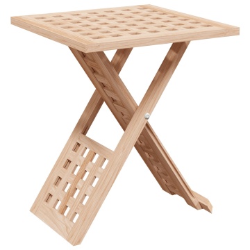 Masă de cafea pliabilă 33x33x40,5 cm din lemn solid nuc - Img 2