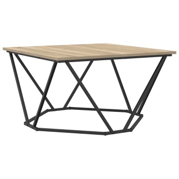 Masă de cafea Sonoma Oak 80x80x45 cm Lemn prelucrat - Img 2
