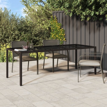 Masă de dining pentru grădină Maro 250x100x75 cm Poliratan - Img 1