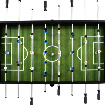 Masă de fotbal, negru, 140 x 74,5 x 87,5 cm, oțel, 60 kg - Img 3