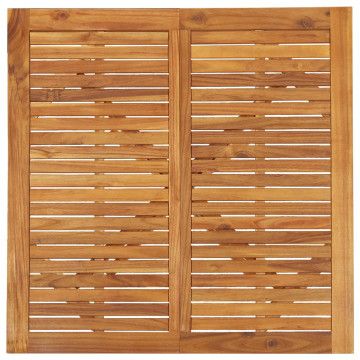 Masă de grădină, 110x110x75 cm, lemn masiv de acacia - Img 4