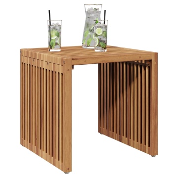Masă de grădină 45x42.5x45 cm Lemn masiv de tec - Img 3