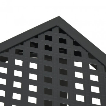 Masă de grădină, antracit, 165x80x72 cm, oțel - Img 5