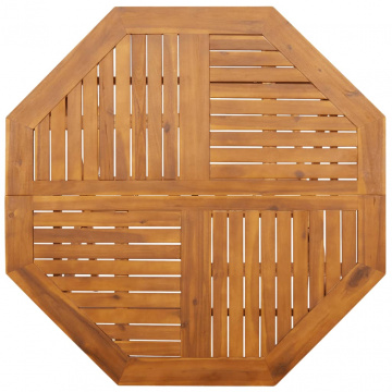 Masă de grădină pliabilă, Ø110x75 cm, lemn masiv acacia - Img 6