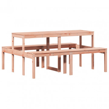 Masă de picnic, 160x134x75 cm, lemn masiv douglas - Img 5