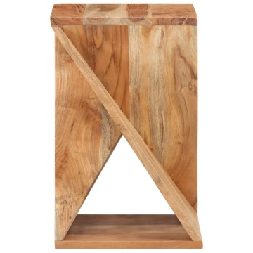 Masă laterală, 35x35x55 cm, lemn masiv de acacia - Img 3
