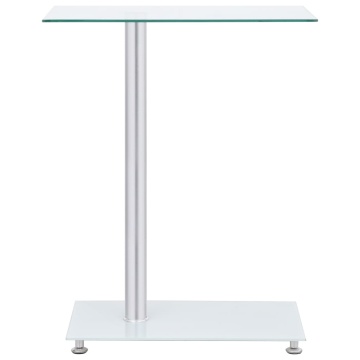 Masă laterală formă U transparent 45x30x58 cm sticlă securizată - Img 2