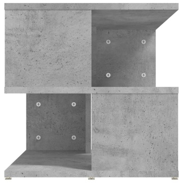 Masă laterală, gri beton, 40x40x40 cm, PAL - Img 7