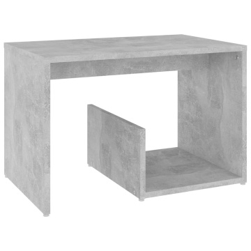 Masă laterală, gri beton, 59x36x38 cm, PAL - Img 2