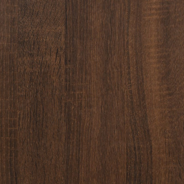 Masă laterală, stejar maro, 35x30x60 cm, lemn compozit - Img 7