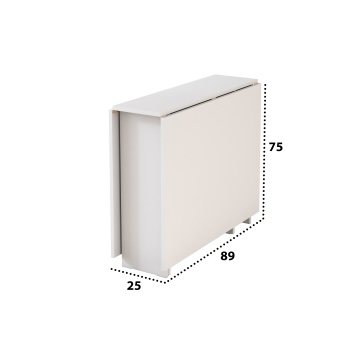 Masa pliabila fold, 161x75x89 cm, alb - Img 5