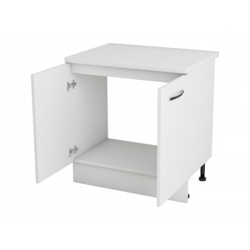 Masca chiuveta, Alfa, Alb, blat alb, PAL, 80x83x60 cm - Img 4
