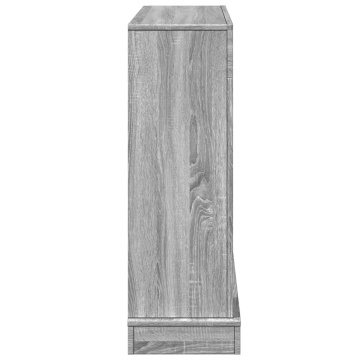Mască de șemineu, sonoma gri, 100x30x87,5 cm, lemn prelucrat - Img 8