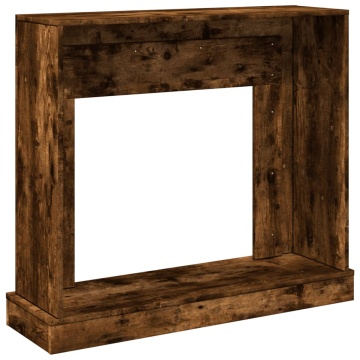 Mască de șemineu, stejar fumuriu 100x30x87,5 cm, lemn prelucrat - Img 5