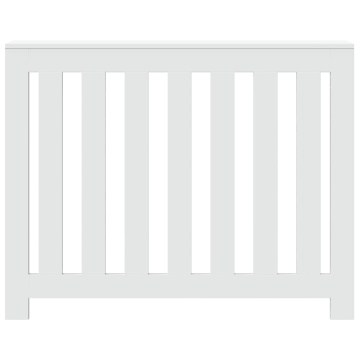 Mască pentru calorifer, alb, 104x20x82 cm, lemn prelucrat - Img 3