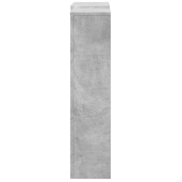 Mască pentru calorifer gri beton 205x21,5x83,5cm lemn prelucrat - Img 4