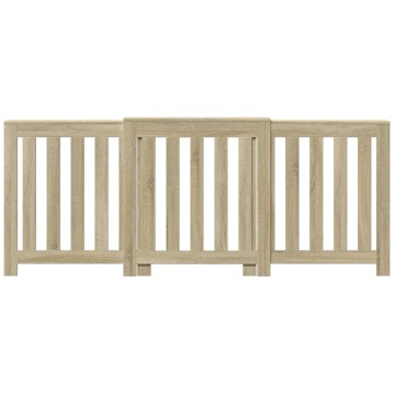 Mască pentru calorifer stejar sonoma 205x21,5x83,5 cm lemn - Img 3