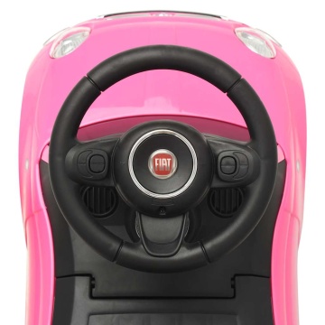 Mașinuță fără pedale Fiat 500, roz - Img 6