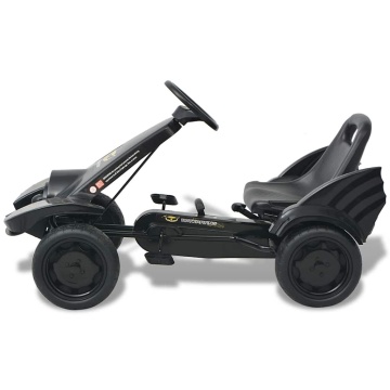 Mașinuță kart cu șezut reglabil neagră - Img 3
