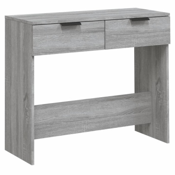 Măsuță consolă, gri sonoma, 90x36x75 cm, lemn prelucrat - Img 2