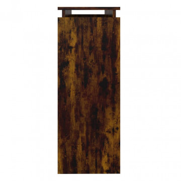 Măsuță consolă, stejar fumuriu, 102x30x80 cm, lemn prelucrat - Img 4