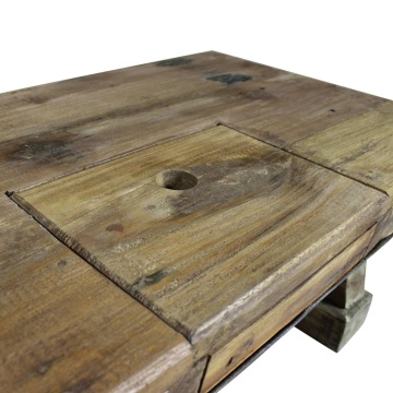 Măsuță de cafea, 90x50x35 cm, amestec lemn reciclat - Img 3
