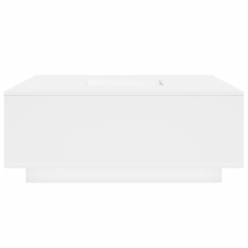 Măsuță de cafea alb 100x100x40 cm lemn prelucrat - Img 5
