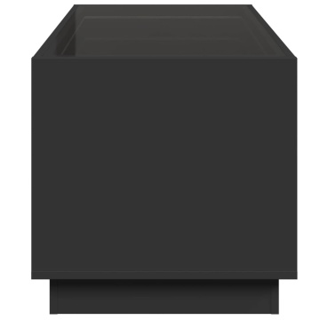 Măsuță de cafea cu LED infinity, negru, 70x50x50 cm - Img 6