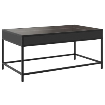 Măsuță de cafea cu LED infinity, negru, 90x50x41 cm - Img 7