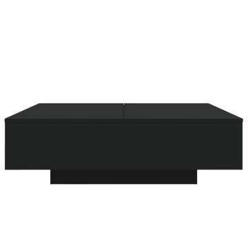 Măsuță de cafea cu lumini LED, negru, 100x100x31 cm - Img 6