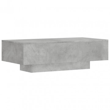 Măsuță de cafea, gri beton, 100x49,5x31 cm, lemn prelucrat - Img 5