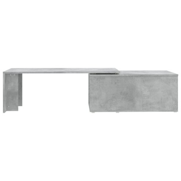 Măsuță de cafea, gri beton, 150 x 50 x 35 cm, lemn prelucrat - Img 5