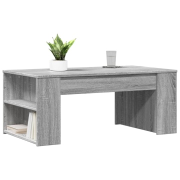 Măsuță de cafea, gri sonoma, 102x55x42 cm, lemn prelucrat - Img 3