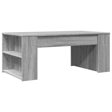 Măsuță de cafea, gri sonoma, 102x55x42 cm, lemn prelucrat - Img 5
