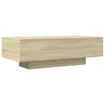 Măsuță de cafea, stejar sonoma, 100x49,5x31 cm, lemn prelucrat - Img 2