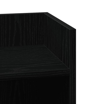 Mese laterale 2 buc cu raft negru 25,5x27x60 cm - Img 7