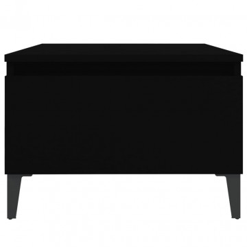 Mese laterale, 2 buc., negru, 50x46x35 cm, lemn compozit - Img 6