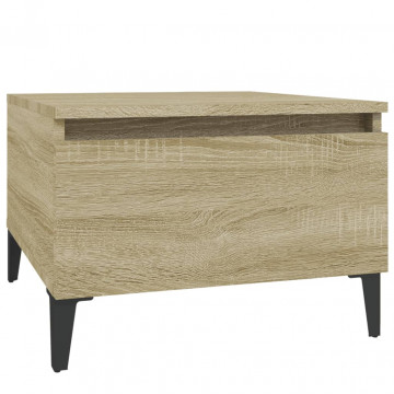 Mese laterale 2 buc. stejar sonoma 50x46x35 cm lemn compozit - Img 5