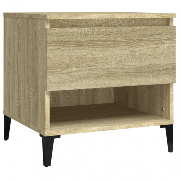 Mese laterale 2 buc. stejar sonoma 50x46x50 cm lemn compozit - Img 5