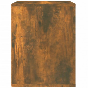 Noptieră de perete, stejar fumuriu, 50x36x47 cm - Img 6