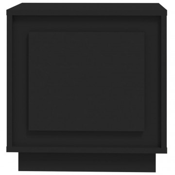 Noptieră, negru, 44x35x45 cm, lemn prelucrat - Img 6