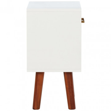 Noptiere, 2 buc., 40x30x57 cm, lemn masiv de acacia - Img 7