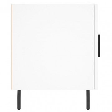 Noptiere, 2 buc., alb, 40x40x50 cm, lemn compozit - Img 7