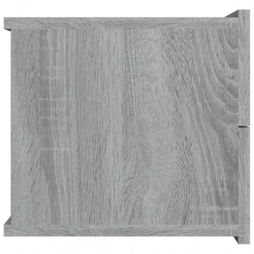Noptiere, 2 buc., gri sonoma, 40x30x30 cm, lemn prelucrat - Img 5