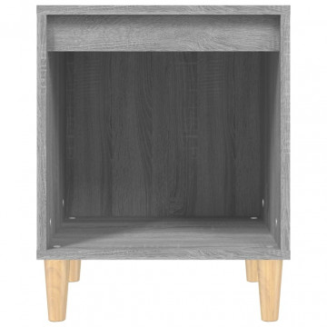 Noptiere, 2 buc., gri sonoma, 40x35x50 cm - Img 5
