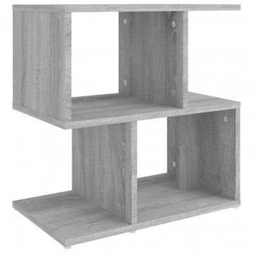 Noptiere, 2 buc., gri sonoma, 50x30x51,5 cm, lemn prelucrat - Img 8