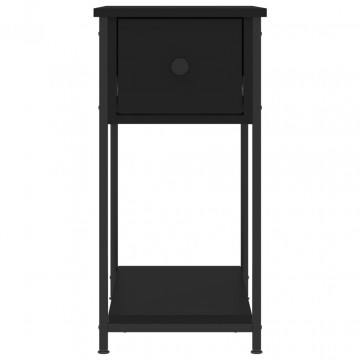 Noptiere, 2 buc., negru, 30x60x60 cm, lemn prelucrat - Img 5